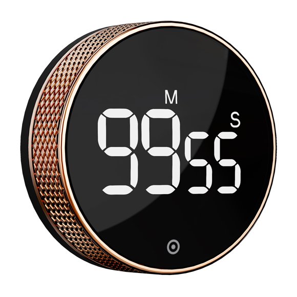 BlueSnail Temporizador de Cocina con Pantalla LED Digital Inteligente y Eficaz para Hogar, Aula, Gimnasio y Oficina, Volumen y Brillo Ajustables (Rosa Dorado)