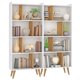 thumbnail image 1 of Set Living 2Lv07 2 Estantes Libreros Nichos Blanco - Nogal, 1 of 4