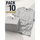 thumbnail image 1 of Pack 10 Poleras Basicas 100% Algodon Cuello Redondo 200g Gris S Lisa, 1 of 3