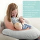 thumbnail image 2 of 1pc Minky Nursing Pillow Cover, Nursing Pillow Cover Plush Breast Feeding Pillow Cover Soft Snug For Infant Baby Boy Girl, 2 of 5