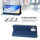thumbnail image 3 of Funda Billetera con Soporte para iPhone 12/12 Pro Bloqueo RFID Plegable Azul, 3 of 6