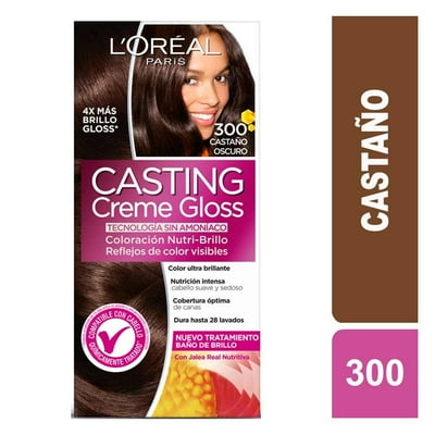 Coloración Cabello Sin Amoníaco Castaño 300 1 Un Casting