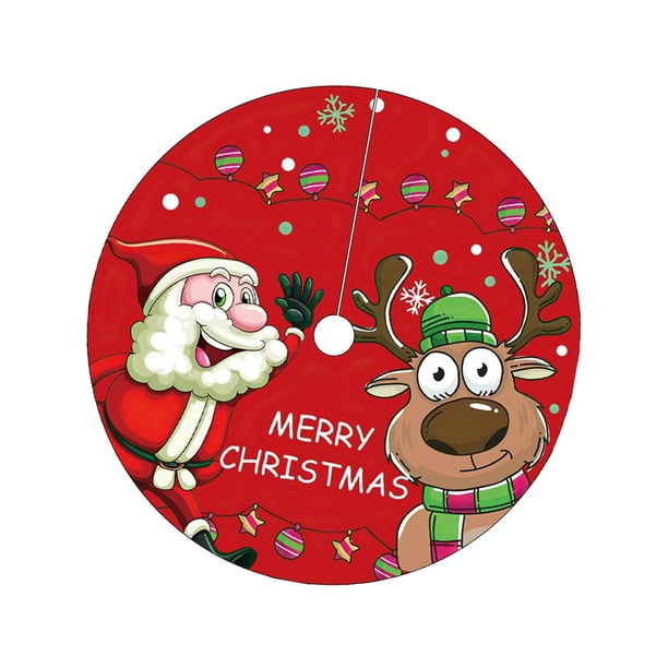Alfombrilla para de Navidad, falda para de Navidad, decoración navideña, 120cm, decoración para fiestas navideñas, adorno navideño para Estilo B