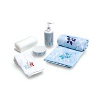 Juego De Baño En Caja 6 Piezas Cortina, Toalla Y Mas Mashini