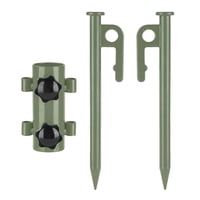 Magideal - Soporte Para Barra De Toldo Soporte Para Campaña Soporte A Prueba Tubo Fijo Metal Reforzado Soporte Para Poste De Toldo Duradero Verde