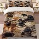 thumbnail image 1 of Cute German Shepherd Dog Collage Theme Print Three-Piece Bedding Set Soft Duvet Cover And Two Pillowcases, 1 of 5