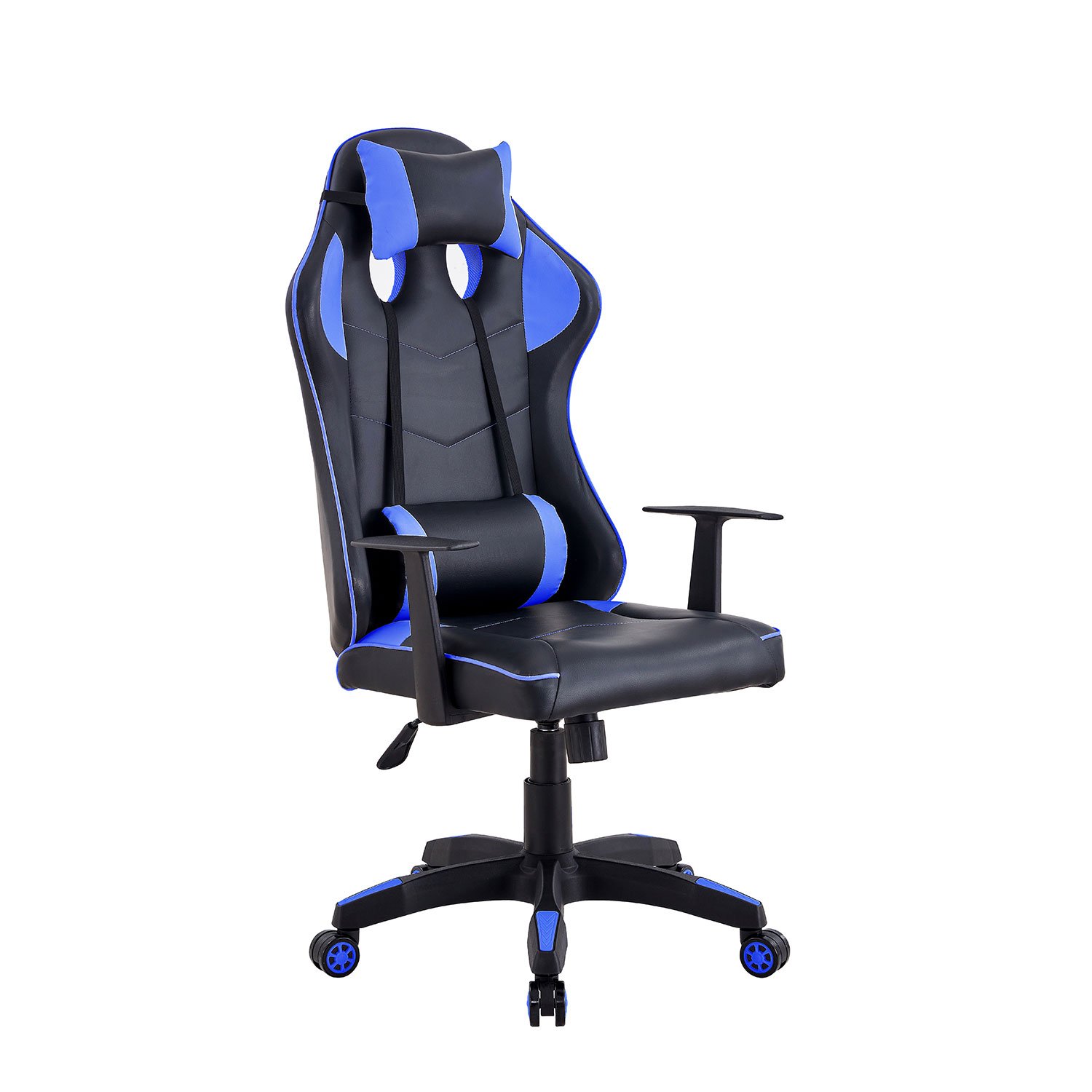 Novahus - Silla Gamer Egonómica Con Reposa Cabezas Azul