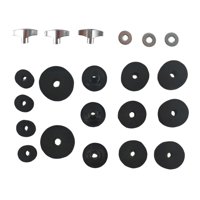Magideal - 21 Kits De Batería, Platillos De Repuesto, Arandela De Fieltro, Tuercas De Mariposa, Percusión, Accesorios Musicales, Arandela De Platillos, Piezas De Negro