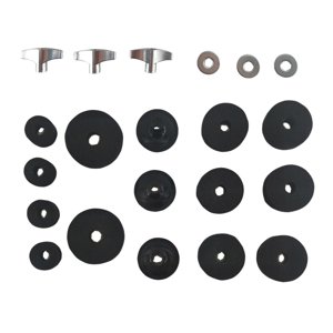 Magideal - 21 Kits De Batería, Platillos De Repuesto, Arandela De Fieltro, Tuercas De Mariposa, Percusión, Accesorios Musicales, Arandela De Platillos, Piezas De Negro