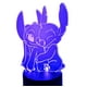 thumbnail image 3 of Lampara Ilusion 3d Stitch Y Angel De 7 Colores Base Touch, 3 of 9
