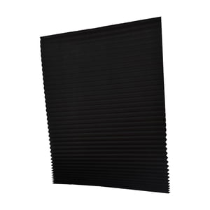 Bothyi - Cortinas Plisadas Temporales Para Ventanas, Sin Perforaciones, De Tela No Tejida, Para Oscurecer Habitaciones, Color Negro, Talla L