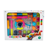 Vehículo Magnético Para Construir 48Pcs Magnetics