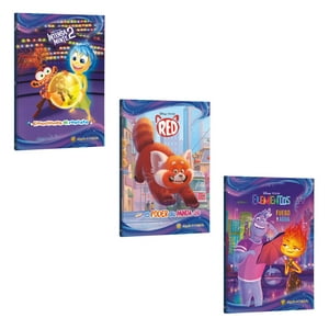 Editorial Guadal - Pack Libros Película-Intensamente 2,Red,Elemental