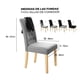 thumbnail image 2 of Fundas Gruesa Protectoras Cubre Sillas De Comedor Pack 6 Gris Claro, 2 of 2