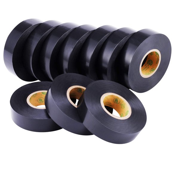 Cinta eléctrica Lichamp 34 in, 19 mm x 66 ft, pack de 10, 7 mil