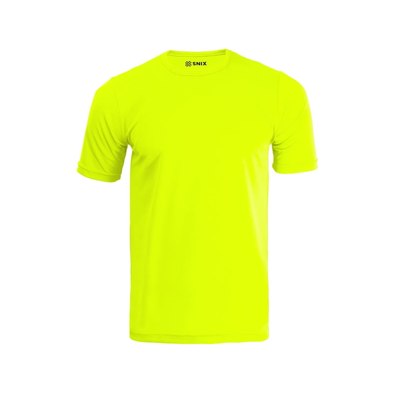 Polera Deportiva Dry Fit De Adulto Amarilla Fluor Talla L