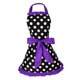 thumbnail image 1 of delantal ajustable casa cocina cocina mujeres algodón delantales bowknot púrpura, 1 of 3