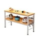 thumbnail image 1 of Mesa de cocina organizadora 2 niveles metal y madera clara - Blanca, 1 of 4