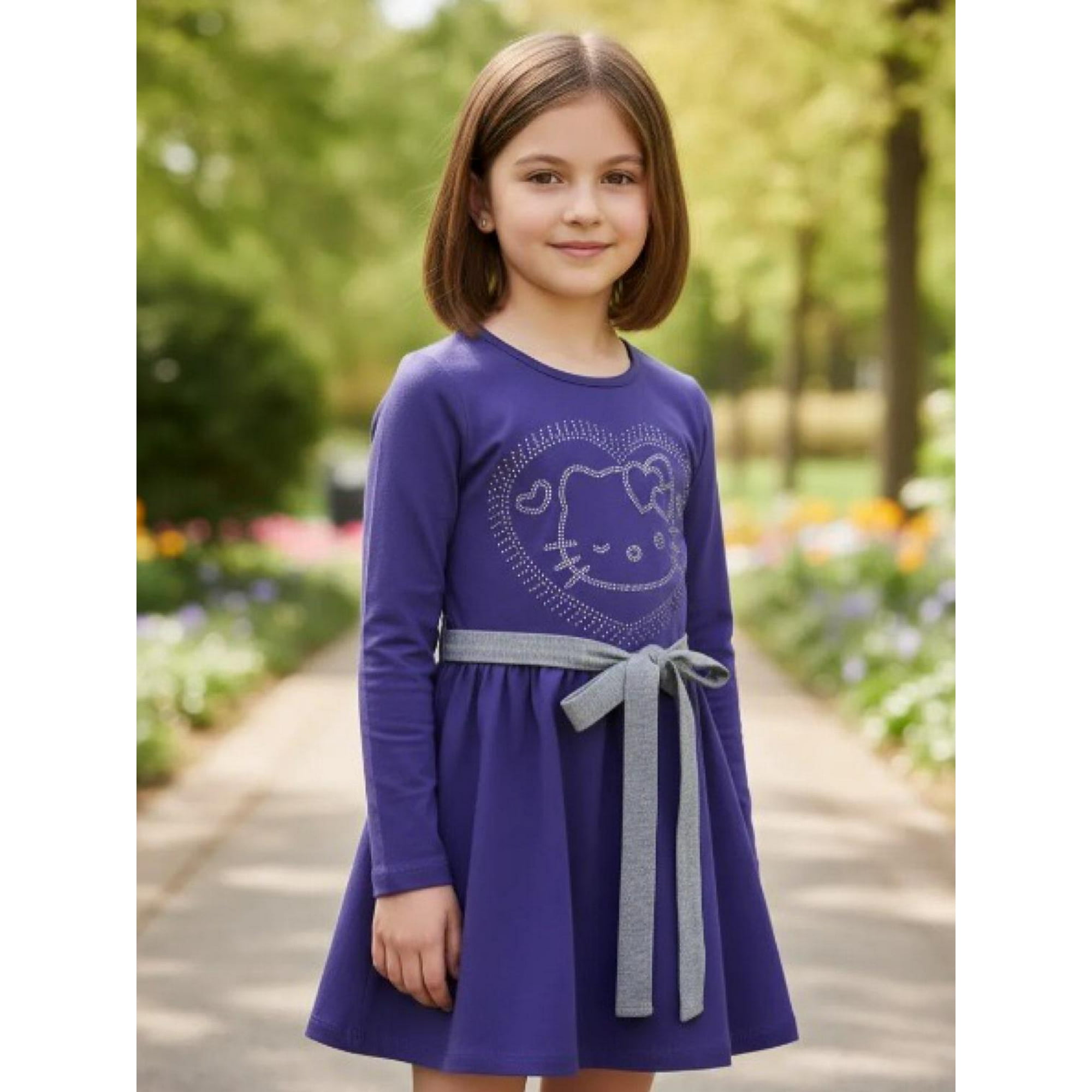 Vestido Niña Hello Kitty Violeta 4