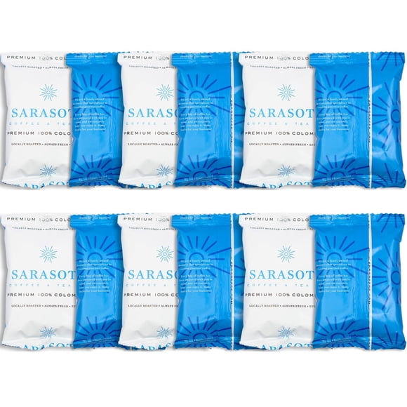 Paquetes De Café Sarasota 100% Colombiano Tueste Medio 60 Ml X12