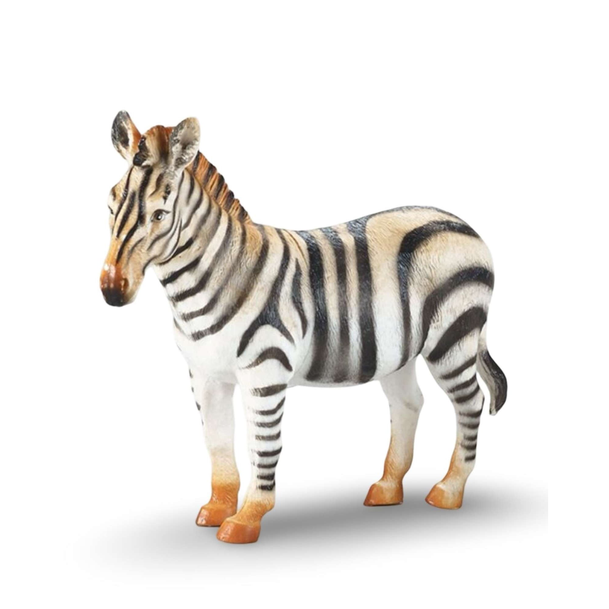 Mylhogar - Figura Cebra Realista Decorativa Coleccionable 16,5 Cm De Alto