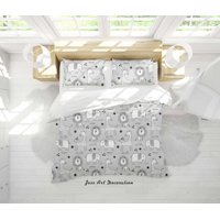 Milsleep - 3D Cartoon Animal Pattern Quilt Cover Set Ropa De Cama Set Funda Nórdica Fundas De Almohada
