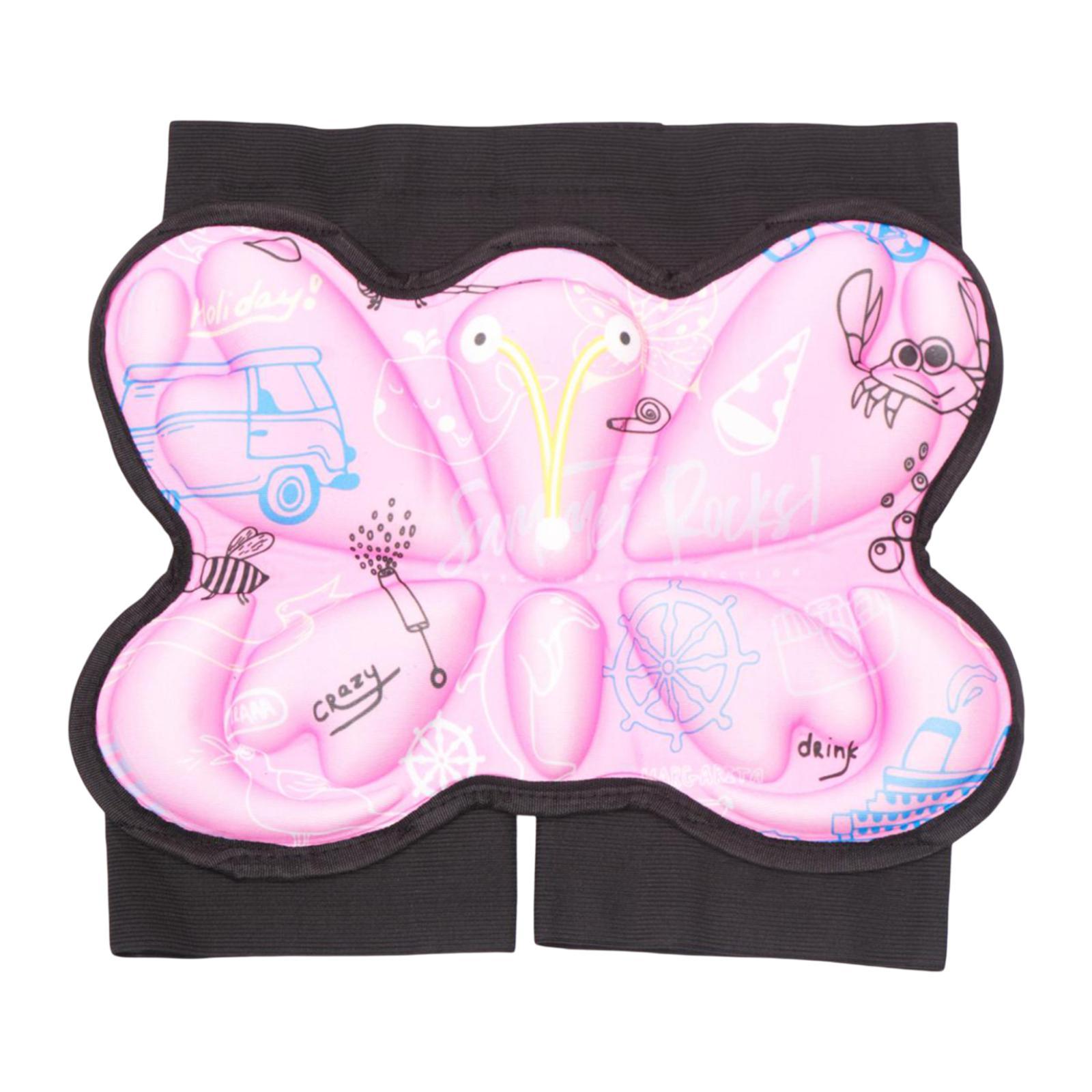 Magideal - Almohadilla De Cadera Para Niños Y Niñas, Protección Anticaídas E Impactos, Almohadilla Para Glúteos, Patinaje Artístico, Esquí, Ciclismo, Snowboard Y Rosa S