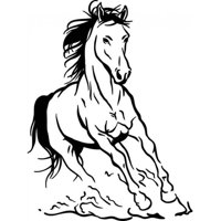 Rienda Libre Graphics - Decomural Horse Wild Animals Ws-18737