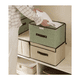thumbnail image 4 of 4 Unidades Cajas Organizadoras  Belug De Tela Plegables Con Tapas crema, 4 of 4