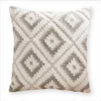 Homestore - Cojín Peludo 45X45 Cm Rombo Gris