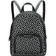 thumbnail image 2 of Mochila Michael Kors Womens Jaycee MD Zip Pocket Jacquard Backpack Bag Metallic Black Silver 35F4S8TB2J-001, 2 of 3