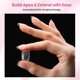 thumbnail image 4 of Tips para Uñas Beetles Tipex Lite Instant Apex XS Cuadrado 16 Tallas, 4 of 7