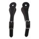 thumbnail image 1 of 2 piezas de 22cm de equitación ecuestre correas de cuero negro, 1 of 3