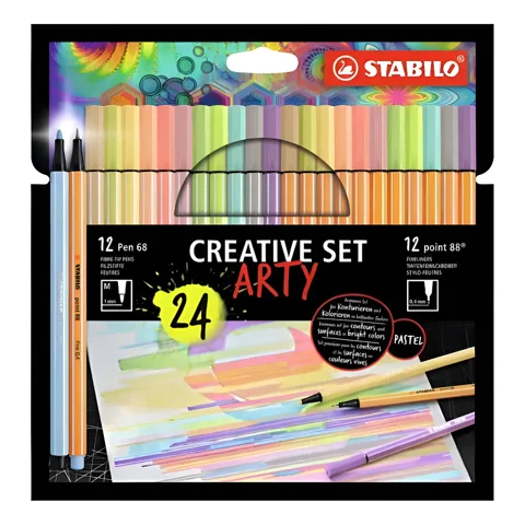 Stabilo Lápices Creative Set Arty Pastel - Set 24 Unidades