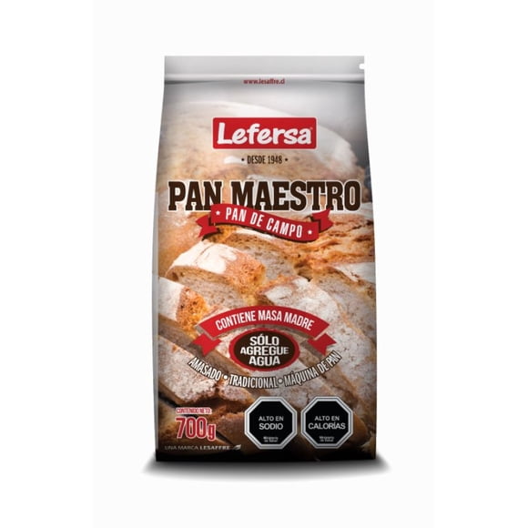 Premezcla pan maestro Pan de campo Bolsa, 700 gr