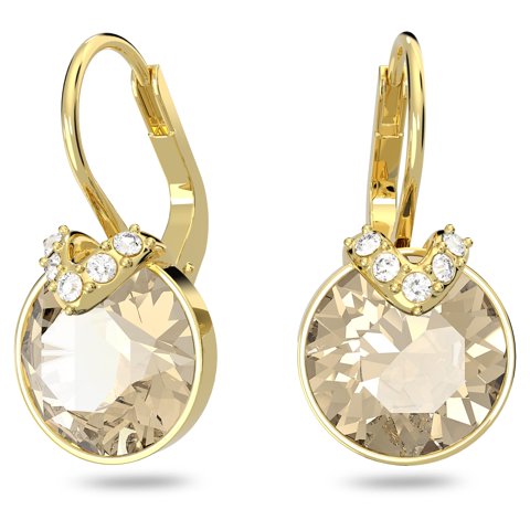 Pendientes Swarovski Bella V Drop Con Cristales Dorados