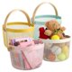 thumbnail image 5 of Canasto Organizador Redondo Con Mango de Madera - Rosado, 5 of 6