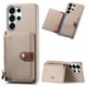 thumbnail image 1 of Funda FOXDOCK para Samsung Galaxy S26 Ultra con función billetera, soporte ajustable y diseño elegante-caqui, 1 of 6