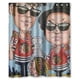 thumbnail image 1 of Cortina de ducha de los Chicago Blackhawks, juego de cortina de baño con ganchos, tamaño 60 x 72 pulgadas, 1 of 3