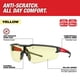 thumbnail image 2 of Gafas de Seguridad Milwaukee Antiarañazos Lentes Amarillas Negro/Rojo, 2 of 3
