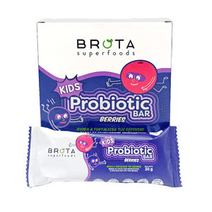 Brota Superfoods - Caja 5 Barritas Con Probióticos Probiotic Kids Bar Sabor Berries