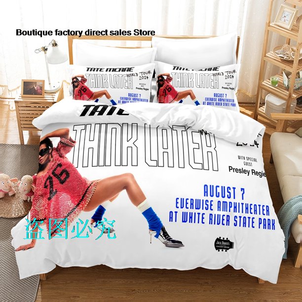 Tate McRae Bedding Set Single Twin Full Queen King Size Bed Set Adult Kid Bedroom Duvetcover Sets parure de lit BedBed Sheets