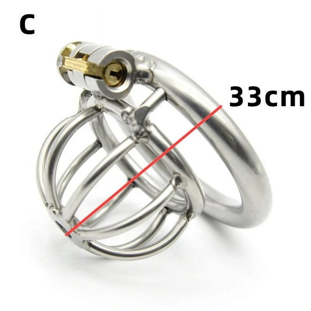 Chastity Cage Men Metal Sissy Lockable Chastity Belt Male Bondage Bdsm Cock Cage Penis Rings Adults Couple Sex Toys For Man