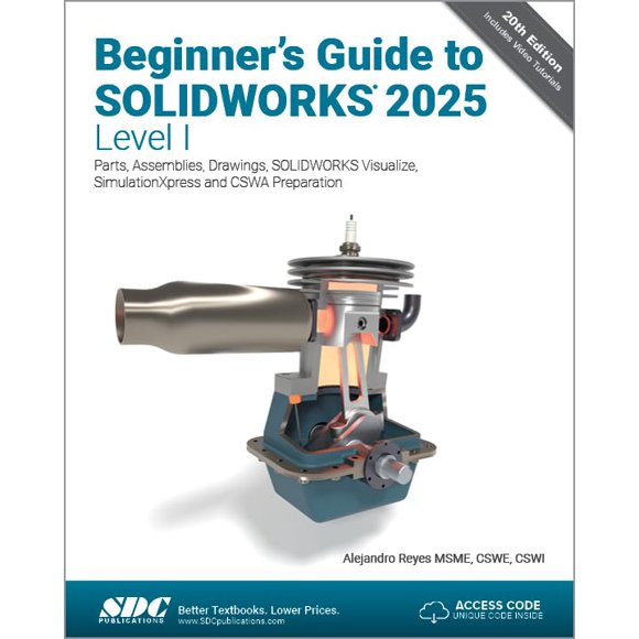 Libro SDC Publications SOLIDWORKS 2025 Nivel I