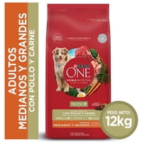 Alimento Seco Perro Adulto Raza Mediana/Grande Pollo Y Carne Bolsa 12 Kg Purina One