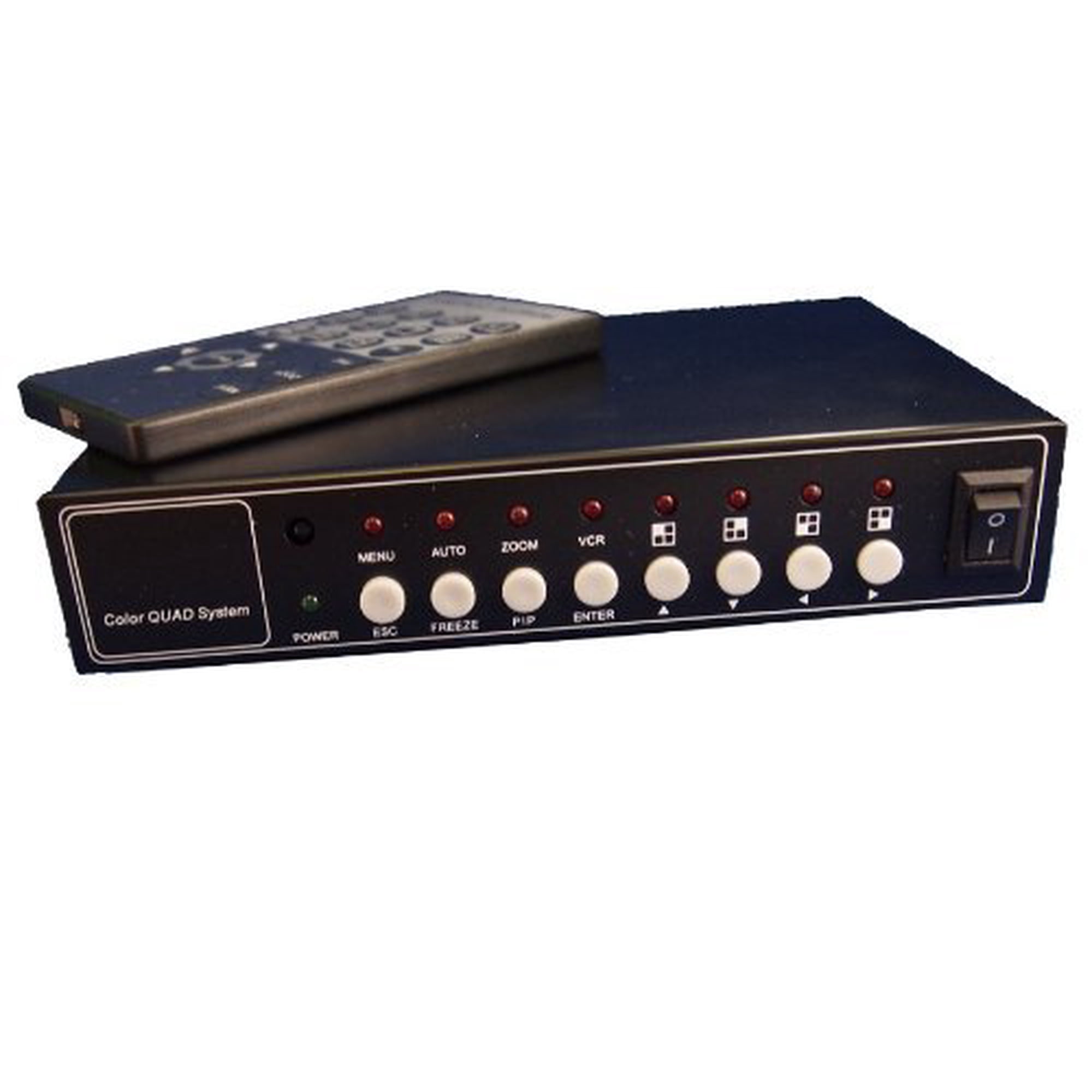 Evertech - Cámara De Videovigilancia Analógica Cctv Color Quad Splitter 4ch