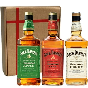 Jack Daniels - 3 Whisky Colección Vertical (Apple, Fire, Honey), Whiskey, 750 Ml, 35%