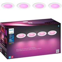 Downlight Led Inteligente Philips Hue Blanco/Color 5/6 Pulgadas, Paquete De 4