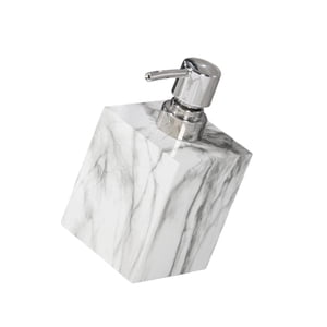 Bothyi - Dispensador De Jabón Rústico, Botella De Loción Con Bomba Vacía Para Cocina, Baño, Baño, Blanco Y Plateado