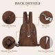 thumbnail image 4 of Mochila Convertible FANCELINE Marrón con Bandolera, 4 of 6